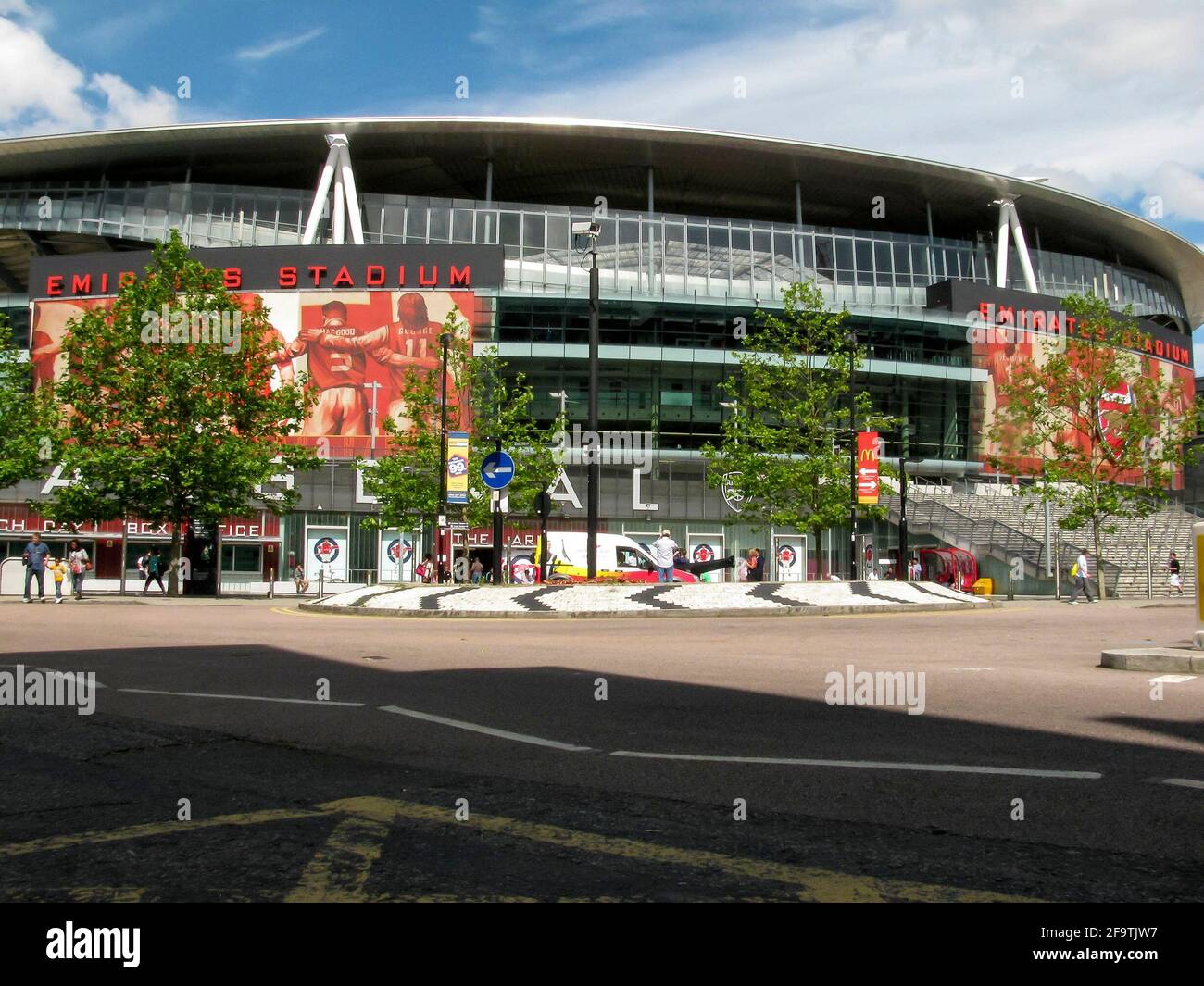 Emirates Stadium exterior as seen from