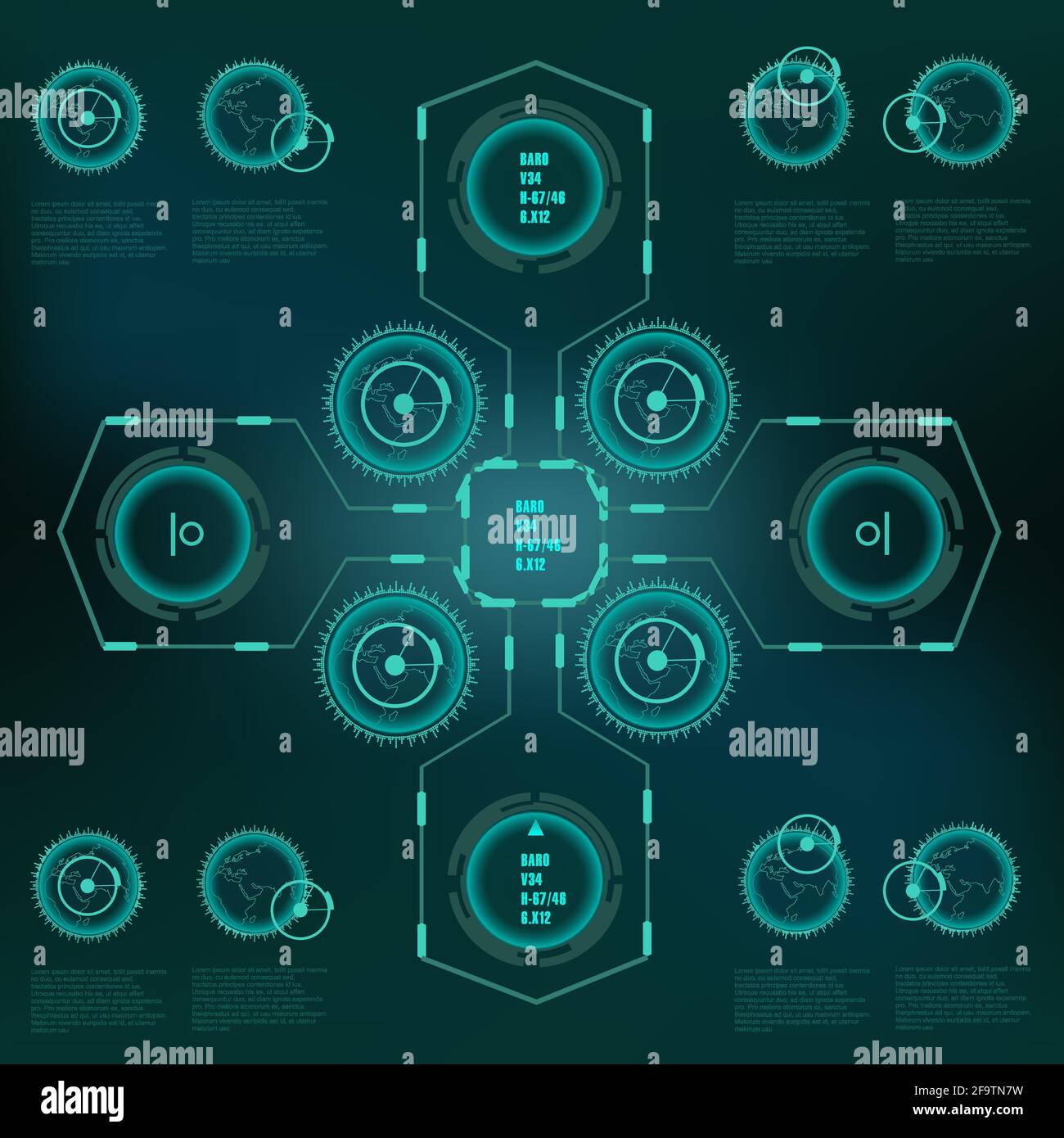 Futuristic user interface hud hi-res stock photography and images - Alamy