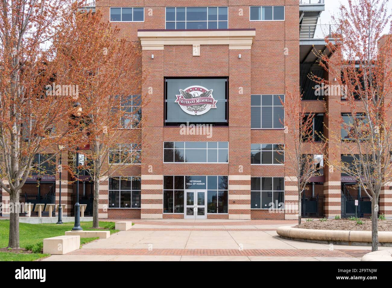 LA CROSSE, WI,USA APRIL 17, 2021 Veterans Memorial Stadium on the