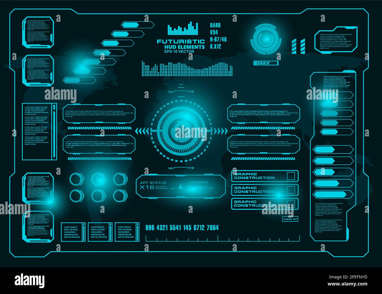 Hud display user Stock Vector Images - Alamy