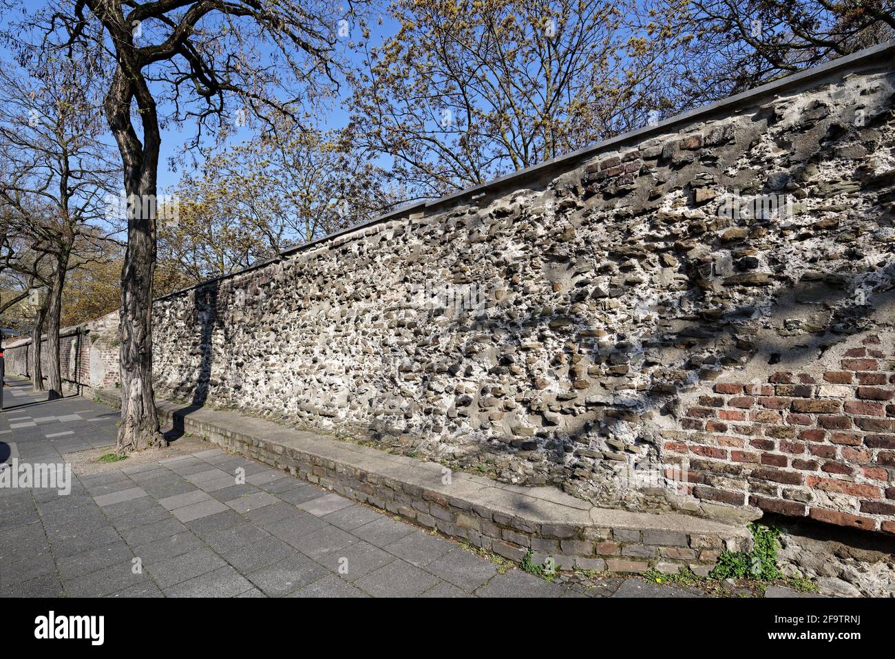 part of the ancient roman city wall cologne Stock Photo Alamy