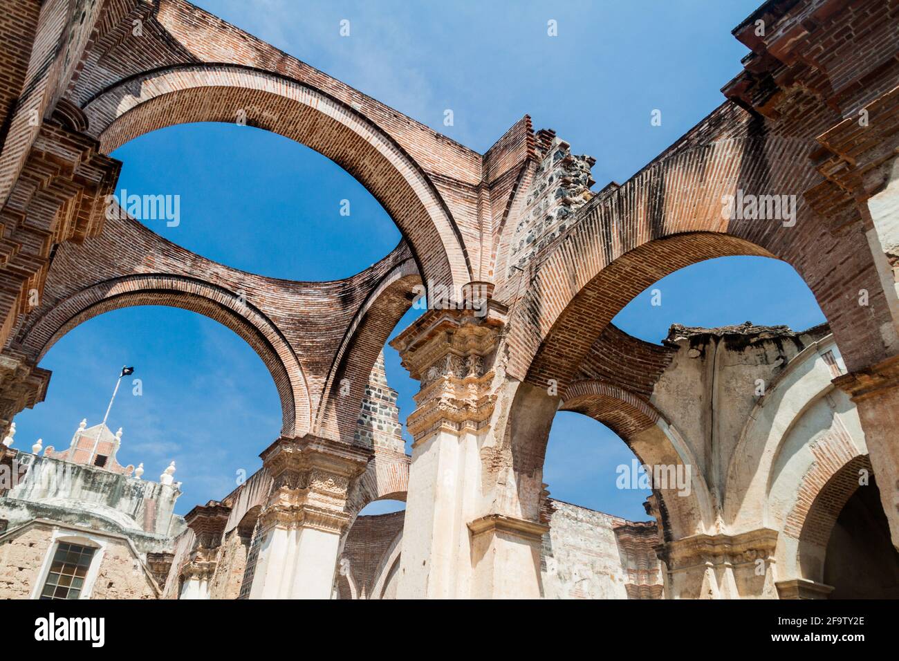 Ruins of the Cathedral of Santiago in Antigua Guatemala Stock Photo - Alamy, image size:1300x956