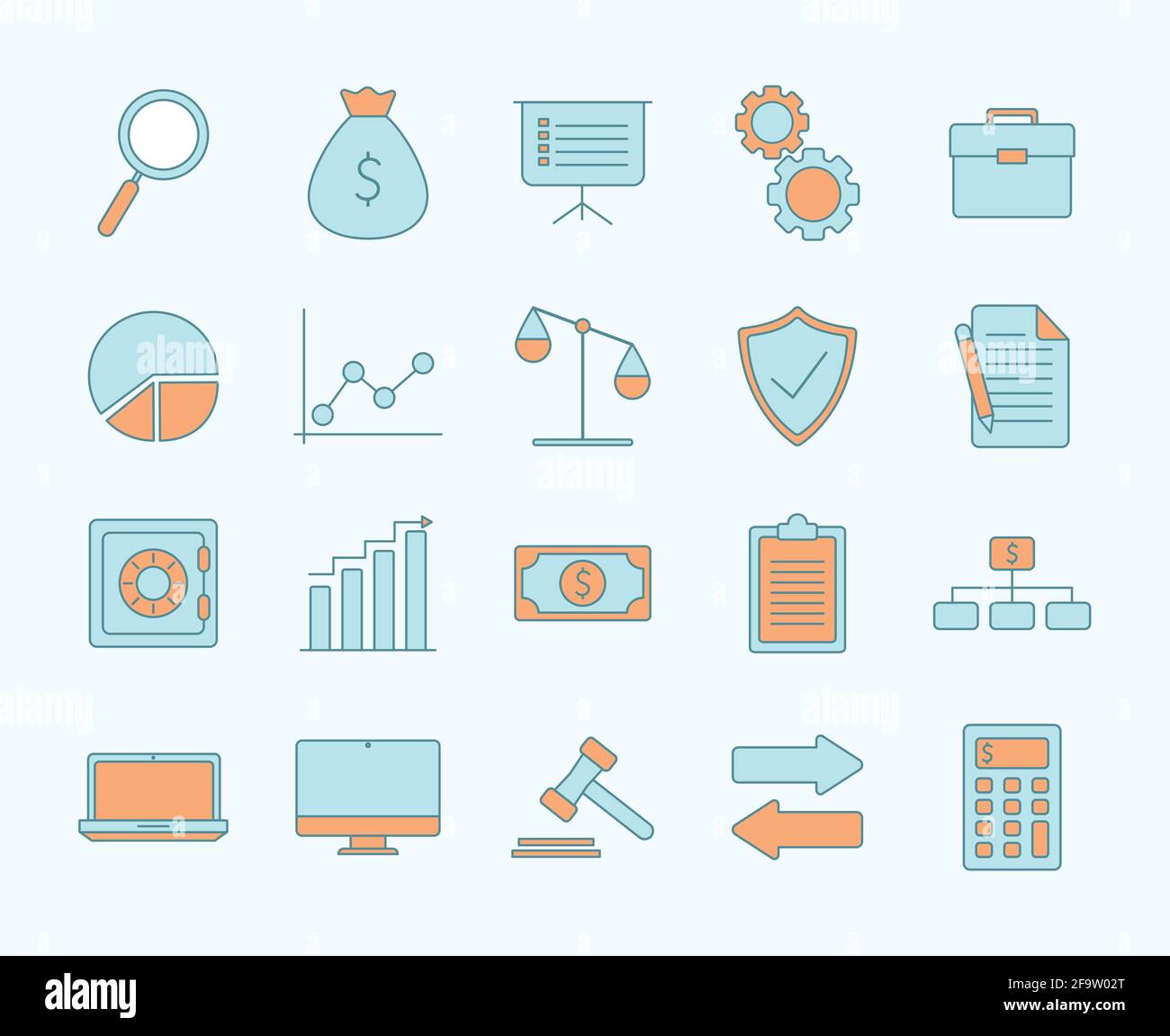 business icons set Stock Vector Image & Art - Alamy