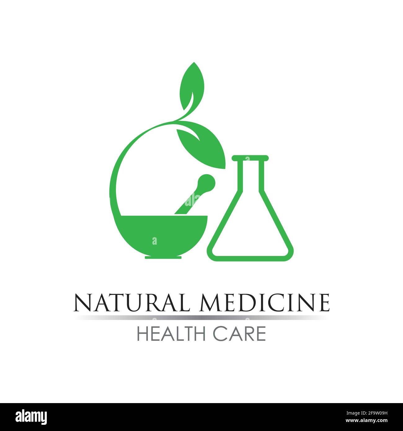 Natural medicine logo images illustration design Stock Vector Image ...