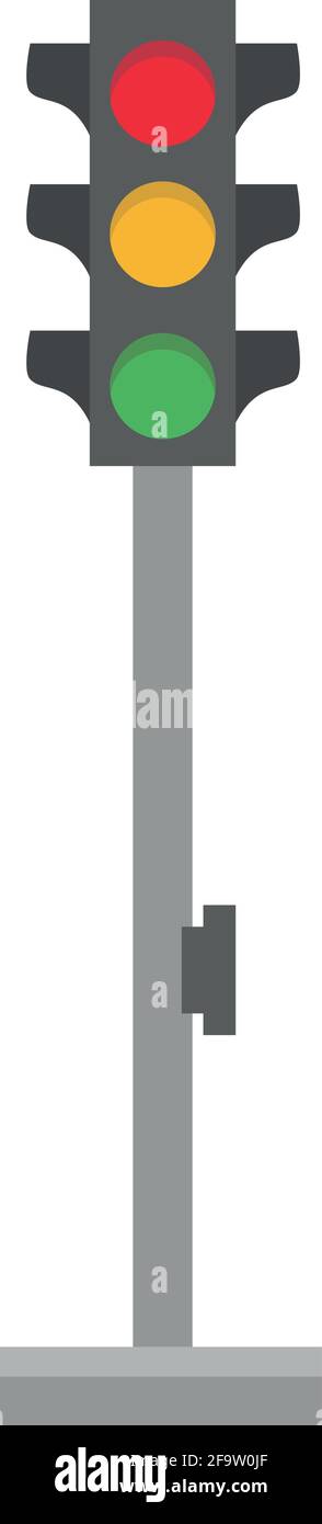 Cute cartoon vector illustration of a traffic light Stock Vector Image ...