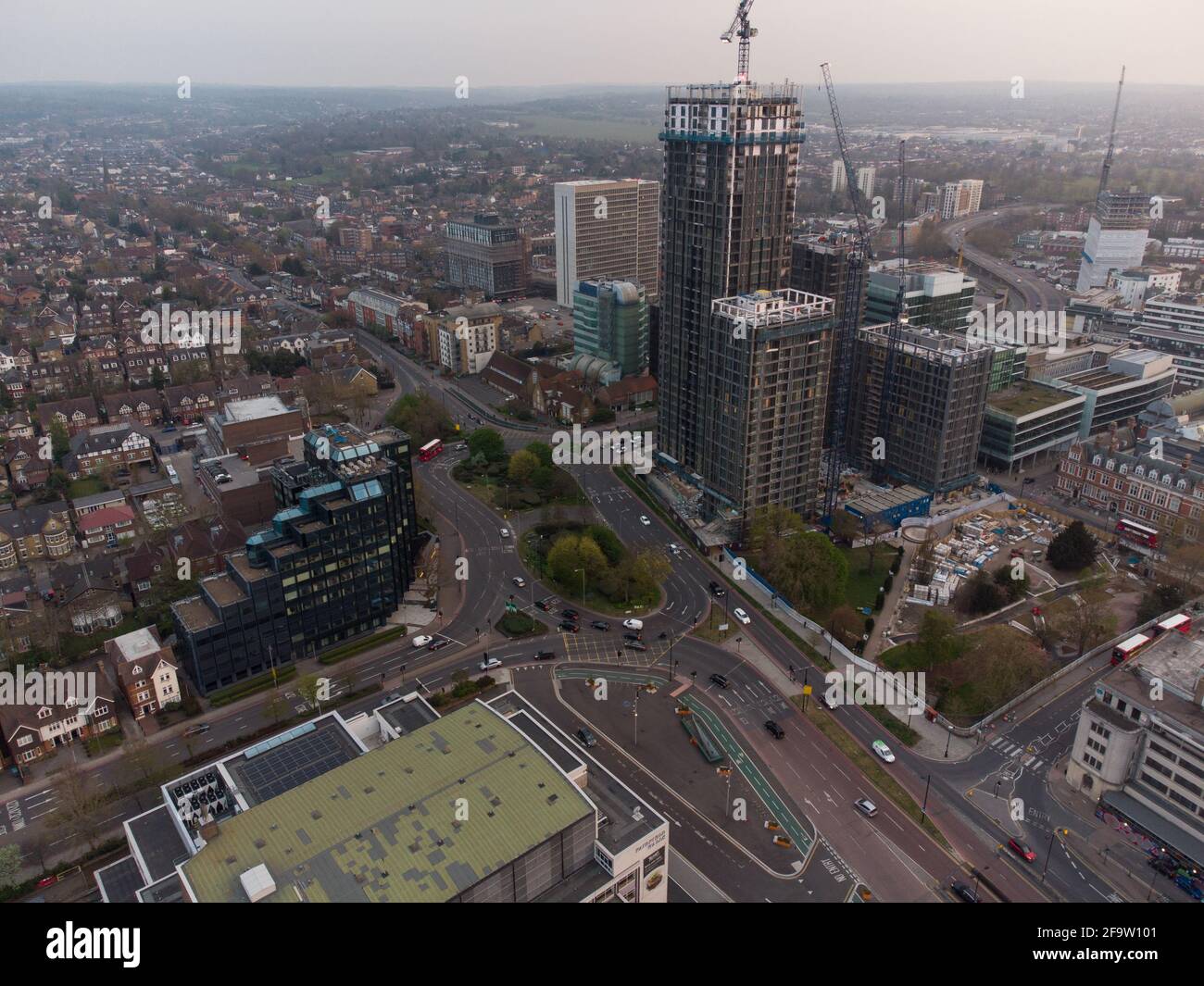 Croydon tower traffic hires stock photography and images Alamy