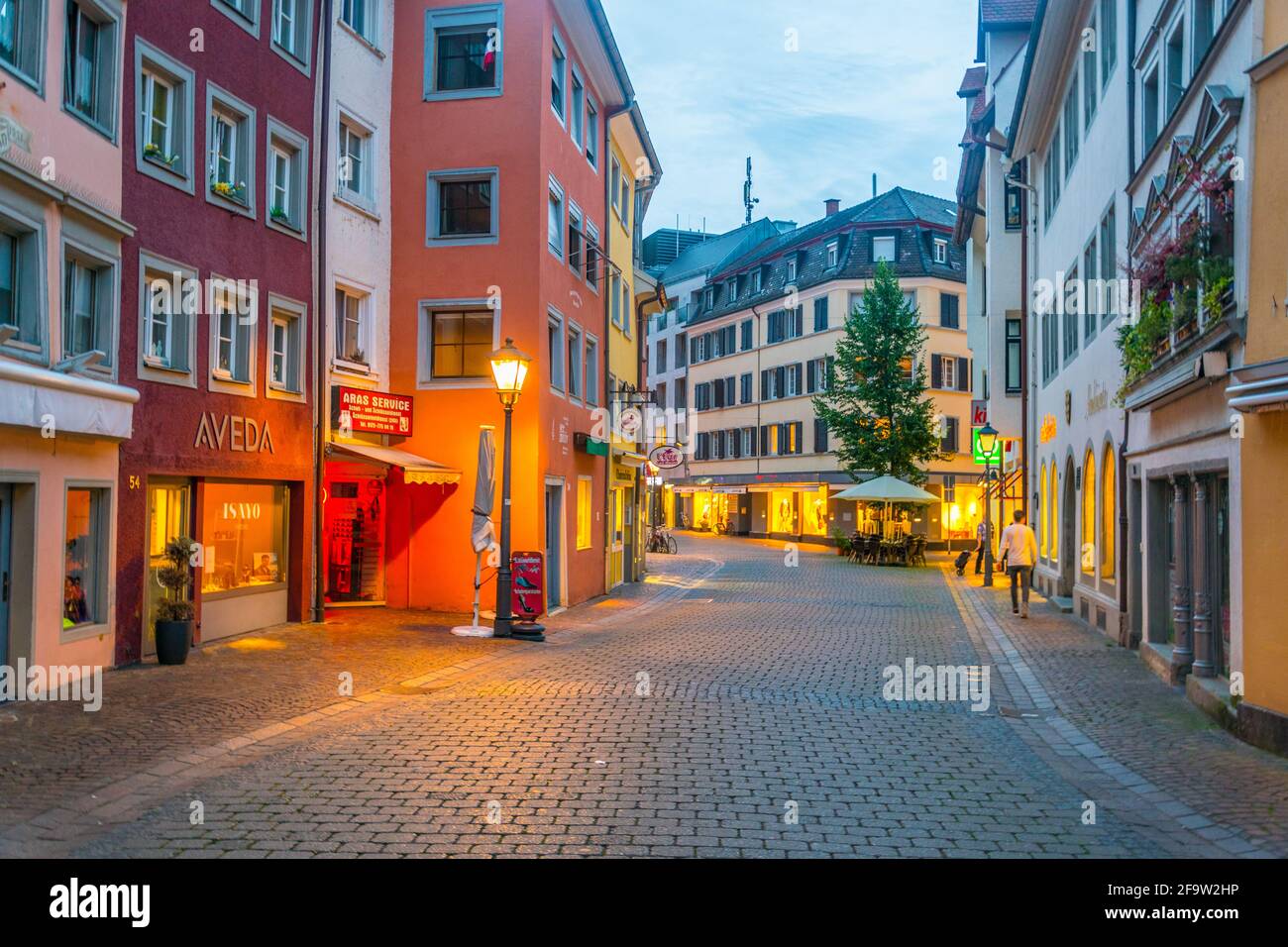 KONSTANZ, GERMANY, JULY 23, 2016: View of hussenstrasse street where czech priest Jan Hus lived during the Konstanz Konzil in Konstanz, Germany. Stock Photo