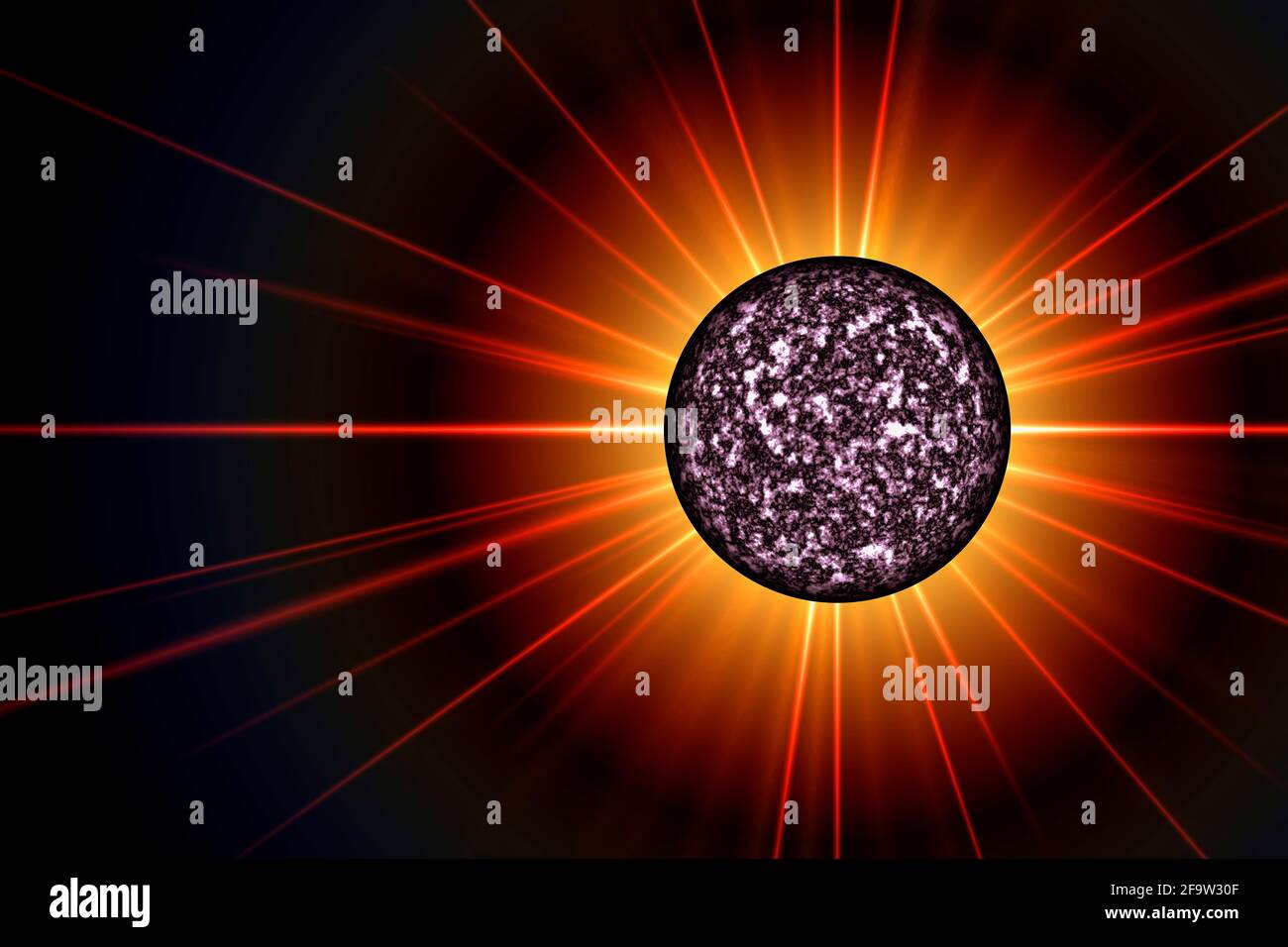 Concept: Stellar Eclipse Stock Photo