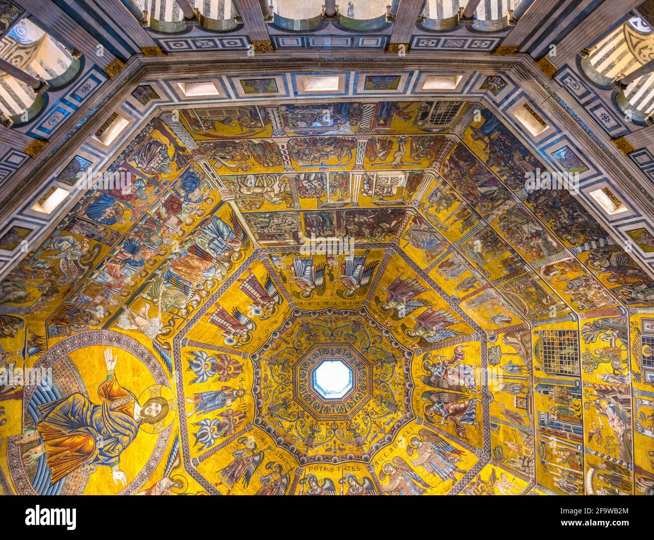 FLORENCE, ITALY, MARCH 15, 2016: interior of the baptistery of san giovanni Stock Photo