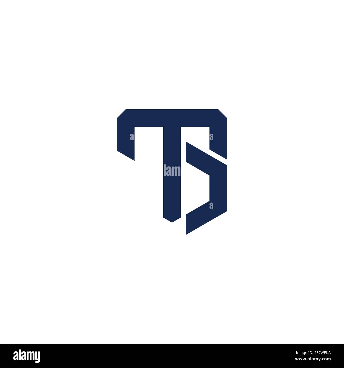 letter tg simple linked line geometric logo vector Stock Vector