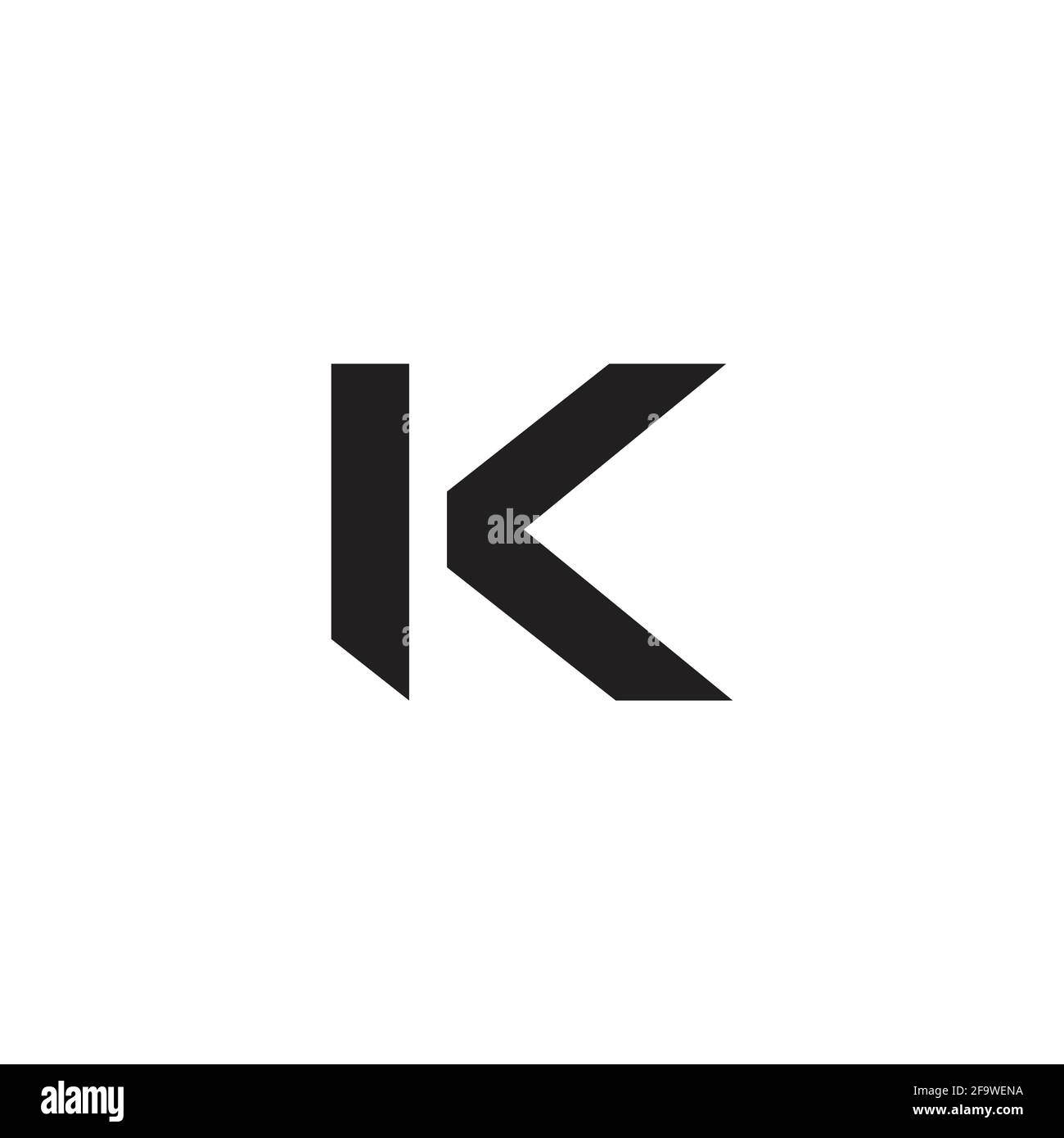letter k simple geometric motion arrows logo vector Stock Vector Image ...