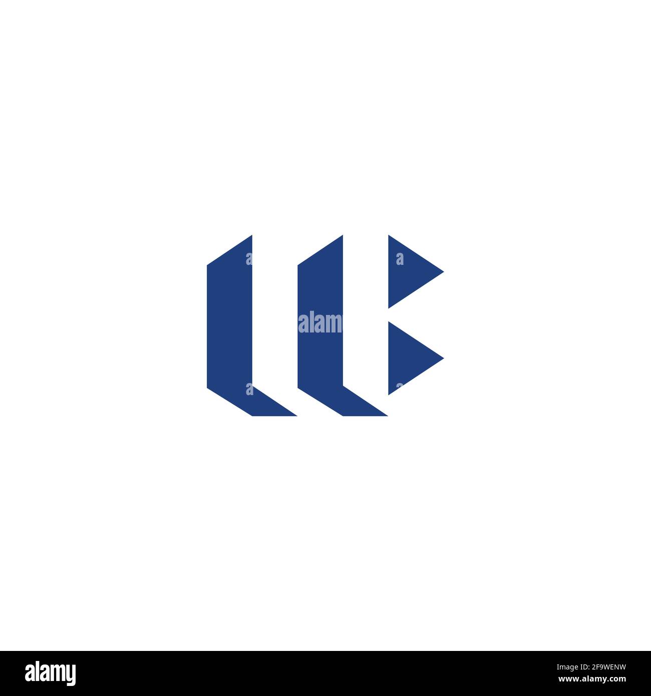 letter lb geometric simple triangle shape logo vector Stock Vector ...