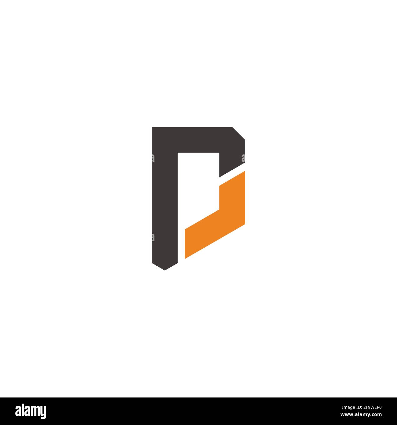 letter rd simple geometric colorful logo vector Stock Vector Image ...