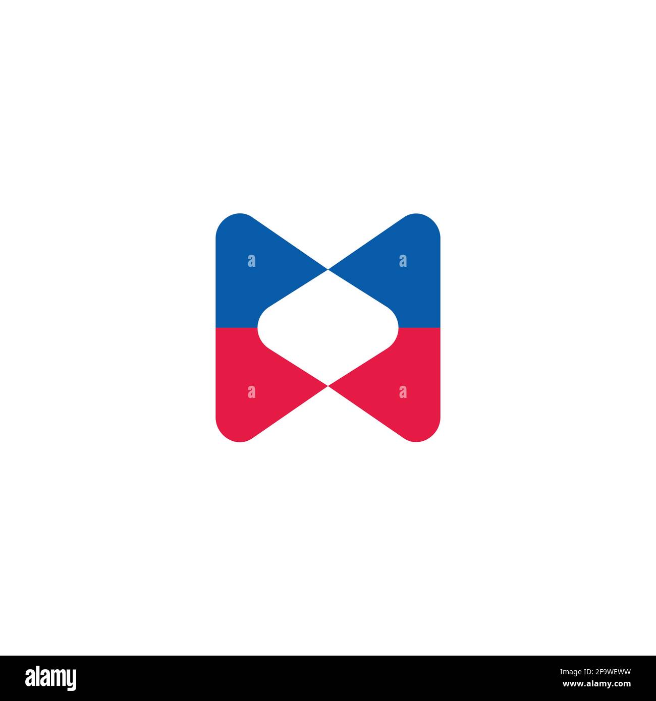 letter mw abstract square colorful curve logo vector Stock Vector Image ...