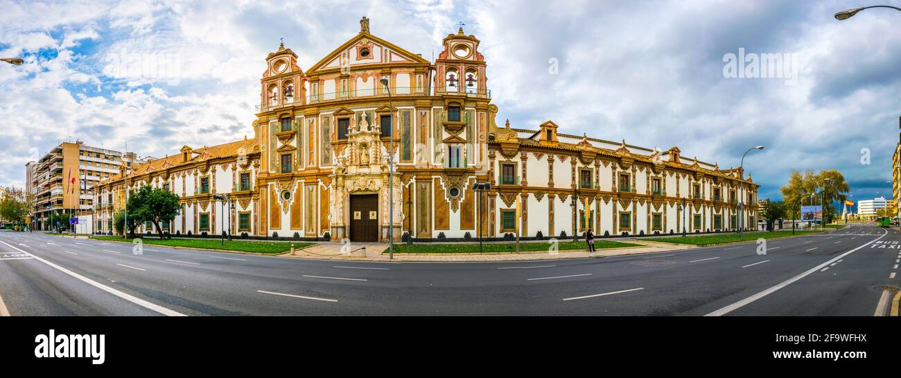 CORDOBA, SPAIN, JANUARY 8, 2016: view of the Provincial Government of Cordoba seating in the palacio de la merced. Stock Photo