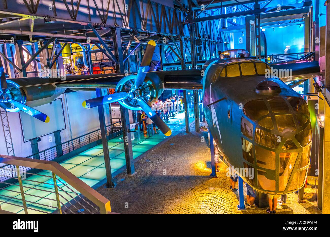 WARSAW, POLAND, AUGUST 12, 2016: Interior of the Warsaw Uprising Museum (Muzeum Powstania Warszawskiego). Stock Photo