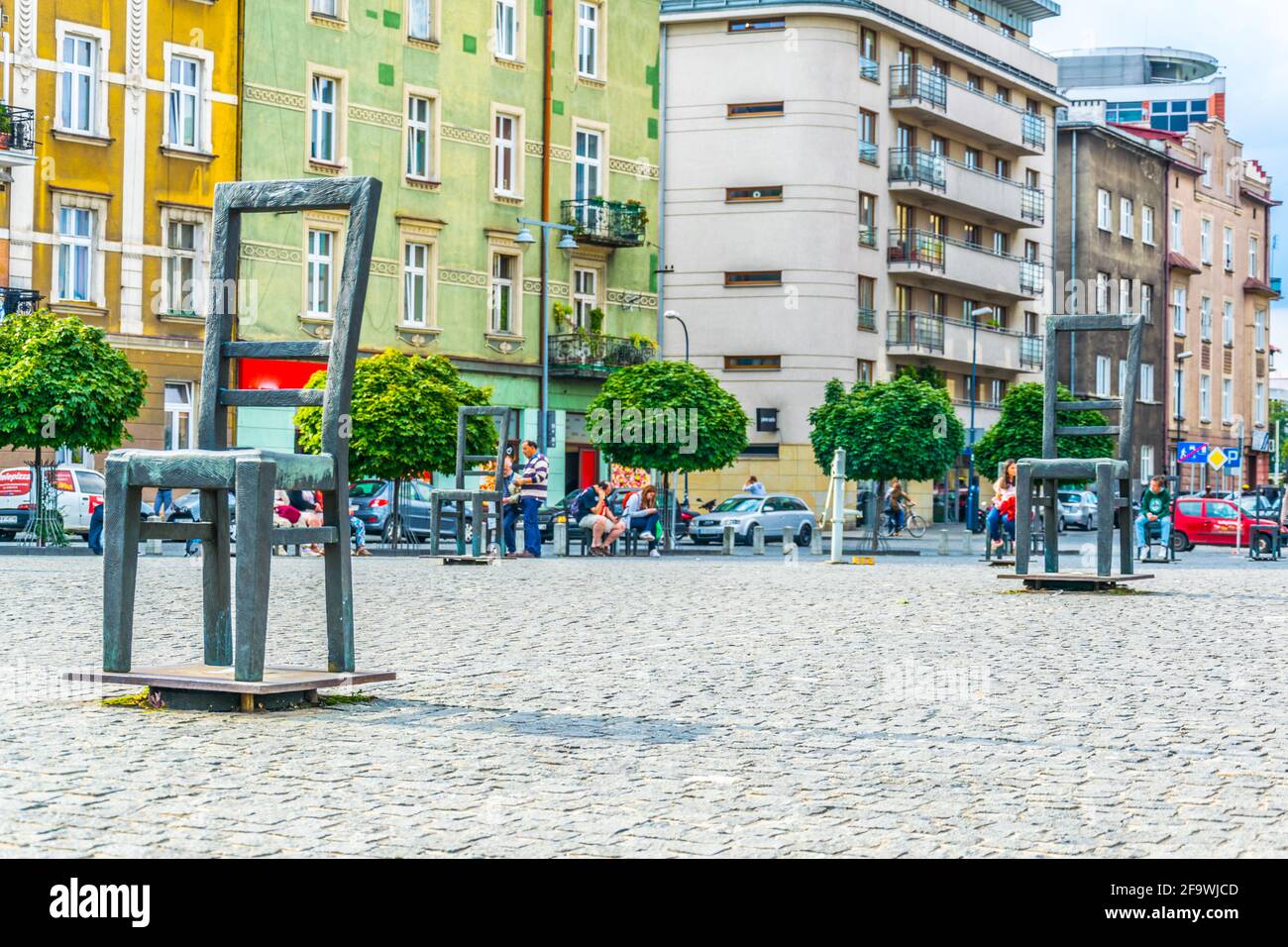Chair memorial plac bohaterow getta hires stock photography and images