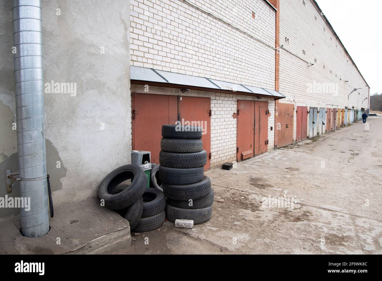 Wheel Worn Wear Rubber Tyre Junkyard Recycling Heap High Resolution