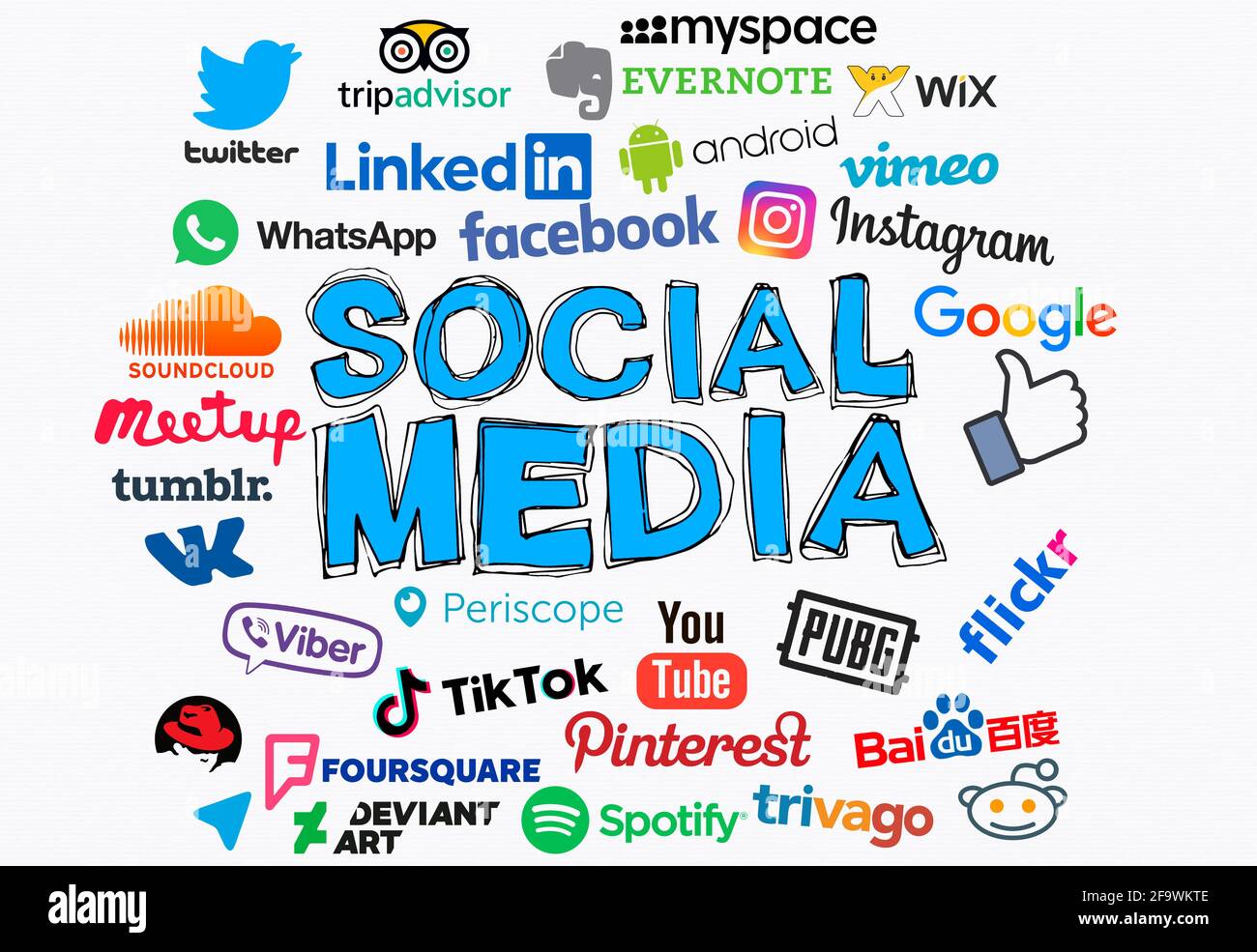 social media, social network background design Stock Photo Alamy