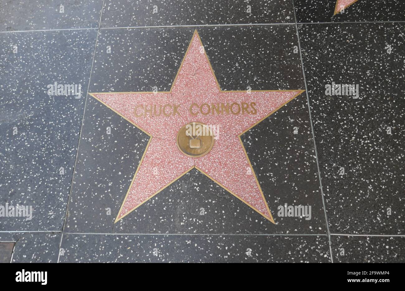 Hollywood, California, USA 17th April 2021 A general view of atmosphere of actor Chuck Connors Star on the Hollywood Walk of Fame on April 17, 2021 in Hollywood, California, USA. Photo by Barry King/Alamy Stock Photo Stock Photo