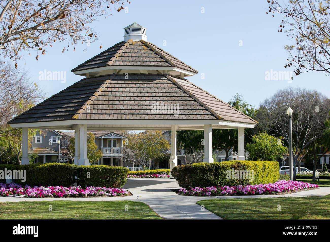 Daytime view of the downtown area of Ladera Ranch, California, USA. Stock Photo