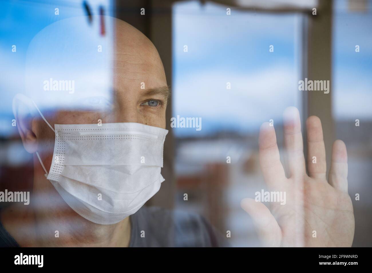 Portrait sad pensive man watching hi-res stock photography and images ...
