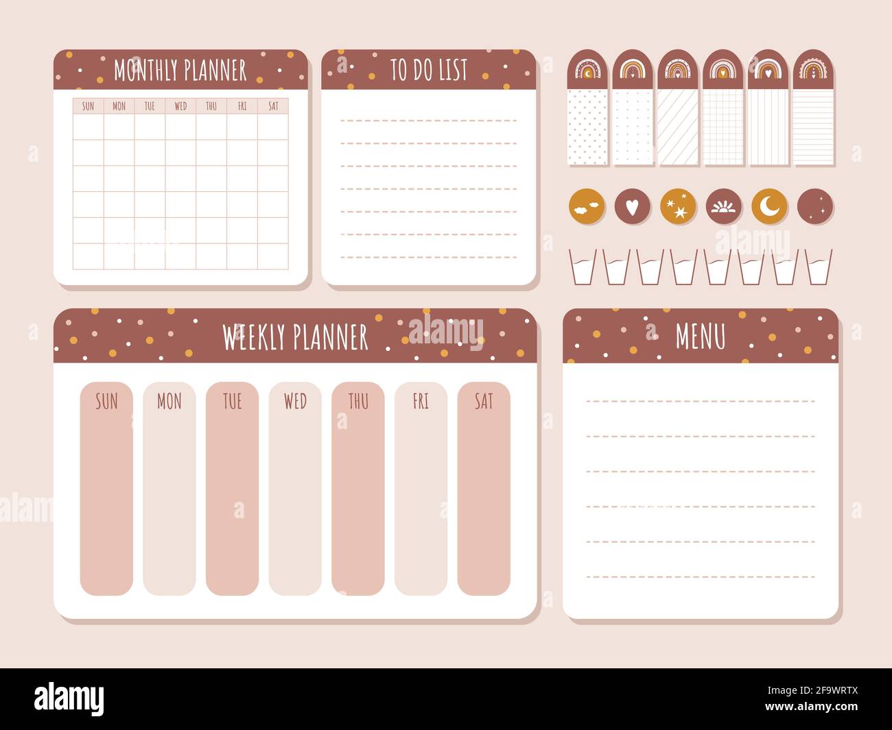 Printable Weekly To Do list Template, Weekly Agenda, Week At A Glance  Template, Week On One Page