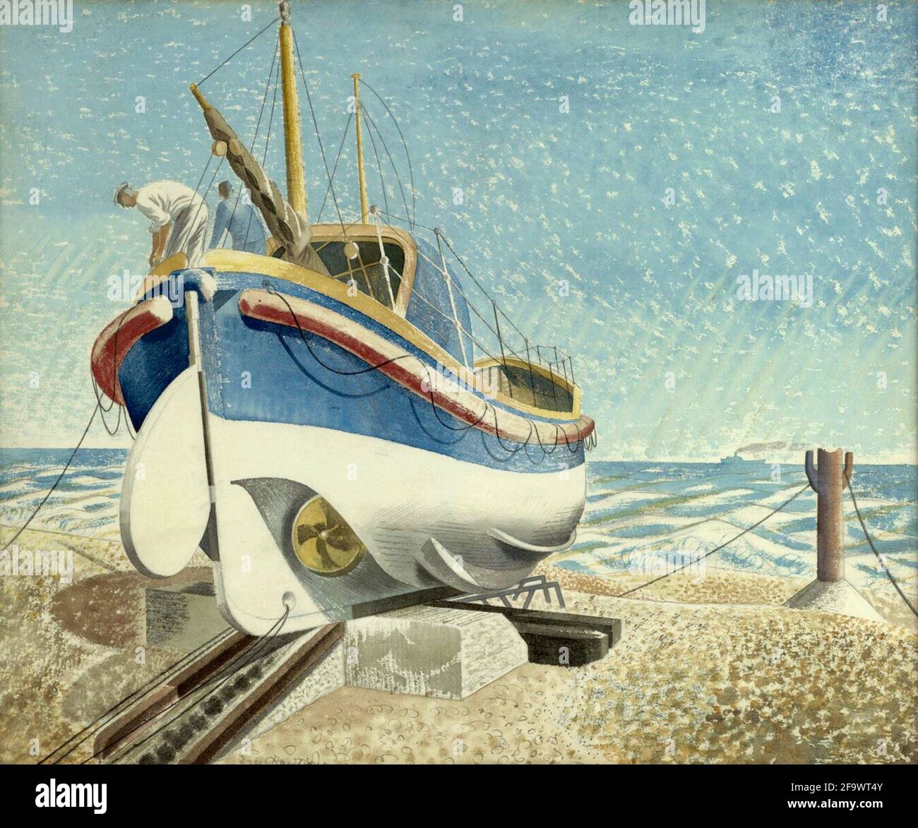 Eric Ravilious - The Lifeboat Stock Photo - Alamy