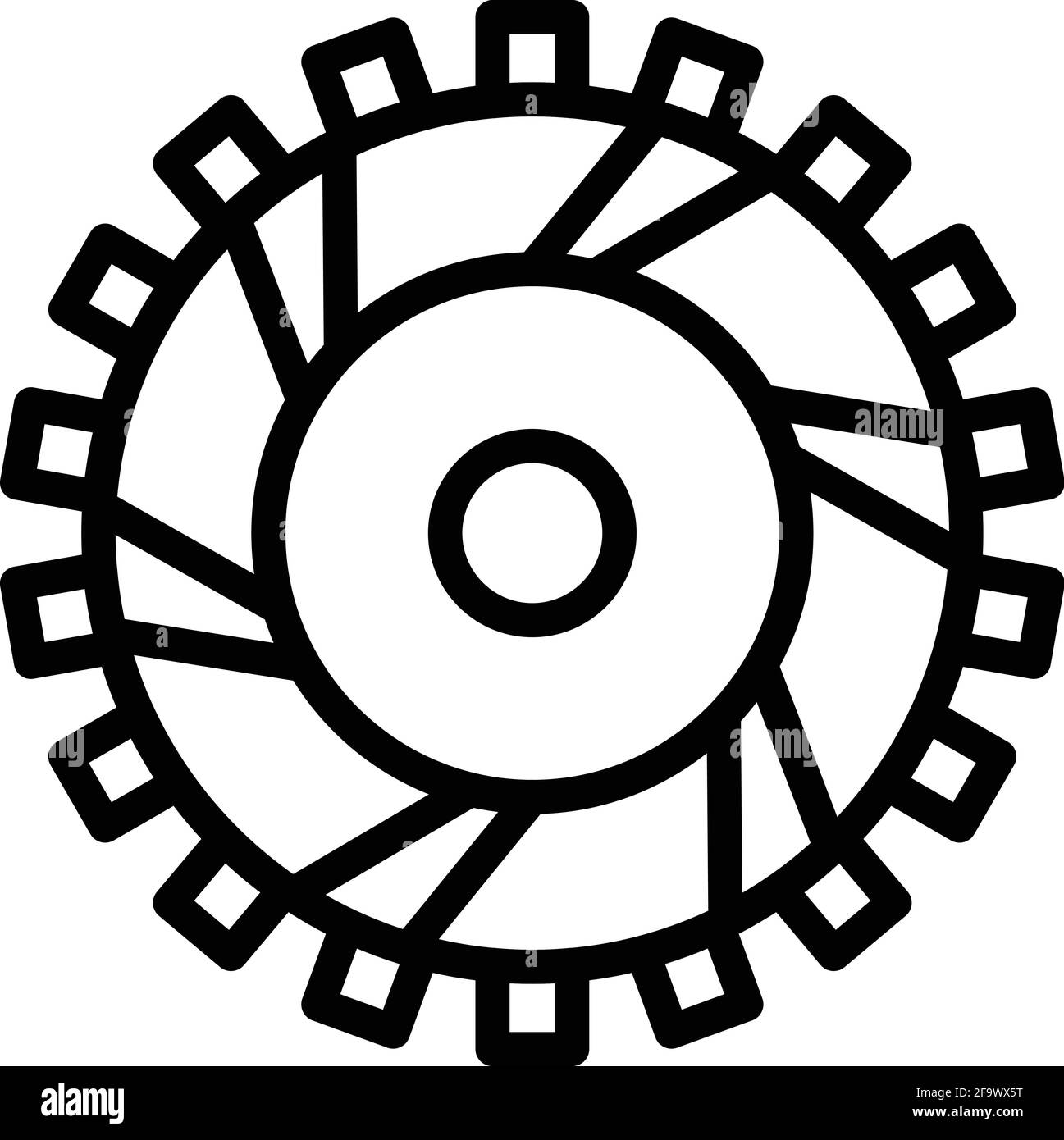 Auto clutch icon. Outline Auto clutch vector icon for web design