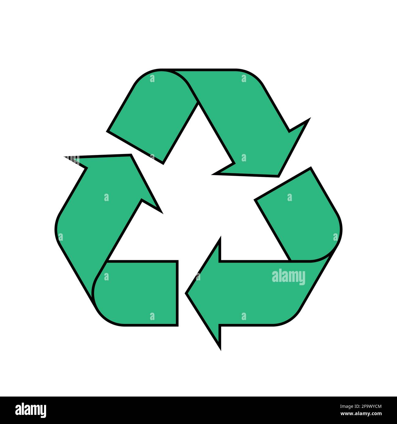 Simple flat Universal Recycling Symbol Stock Vector Image & Art Alamy