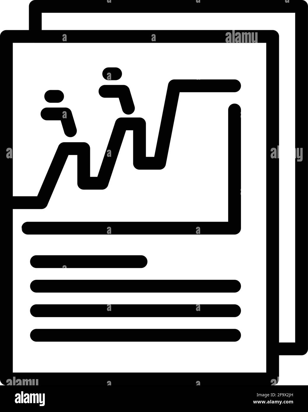 Bitcoin report icon. Outline Bitcoin report vector icon for web design ...