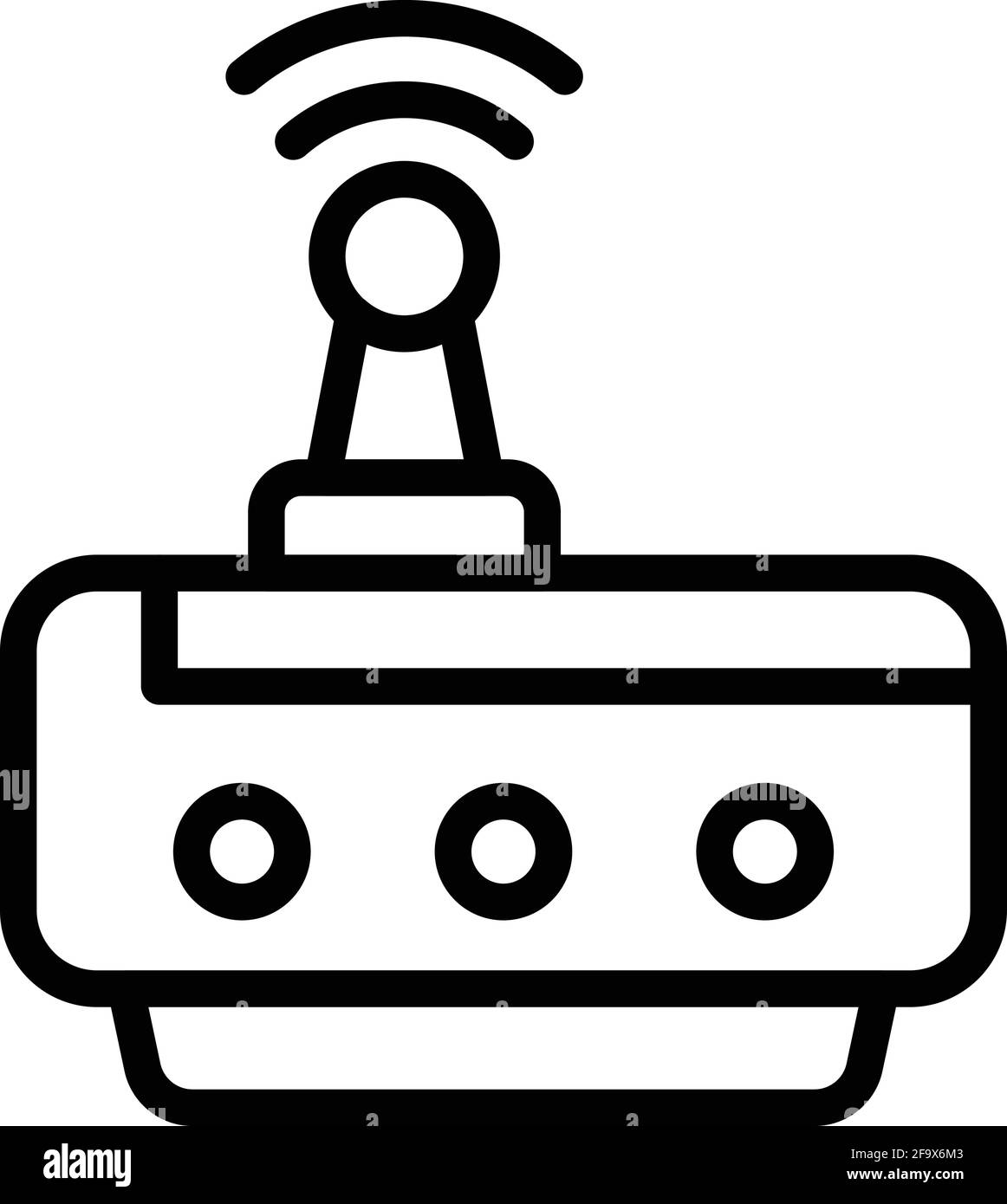 Internet router icon. Outline Internet router vector icon for web ...