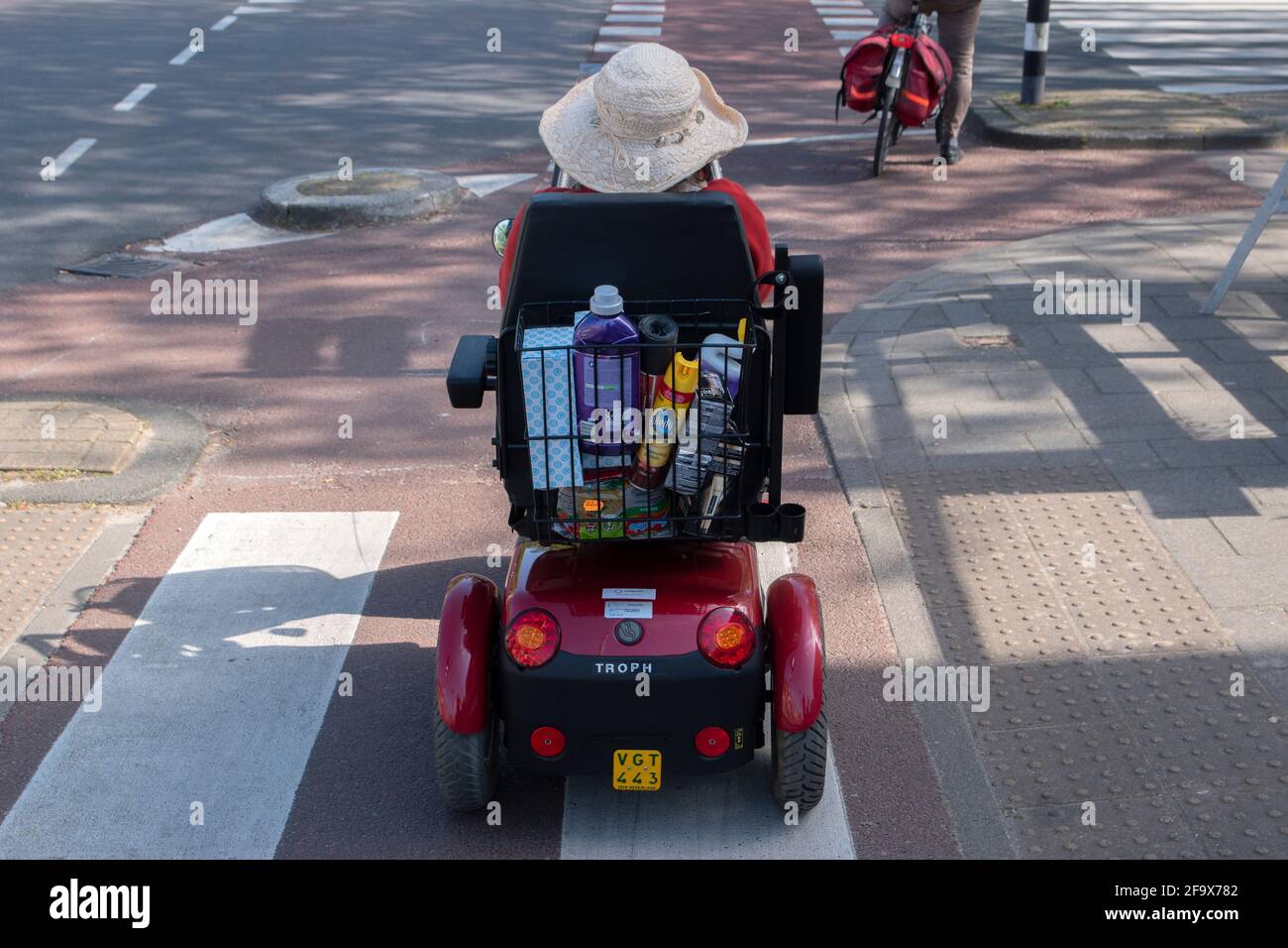 Backside Mobility Scooter At Amsterdam The Netherlands 2742020 Stock Photo Alamy
