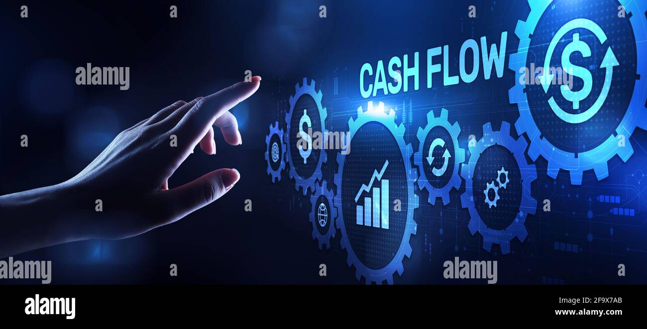 Cash flow income earning investment business finance concept. Stock Photo