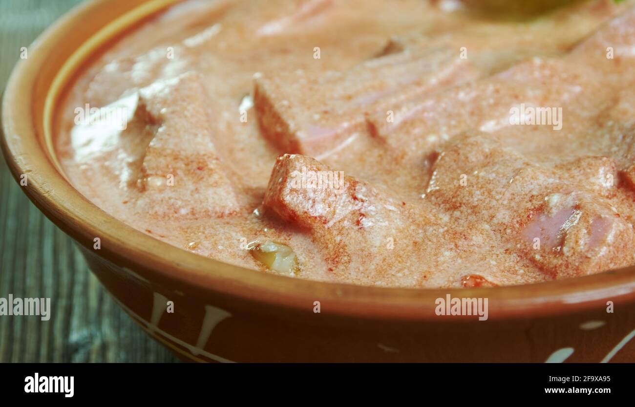 Makkarastroganoff sausage Stroganoff, Finnish cuisine Stock Photo Alamy