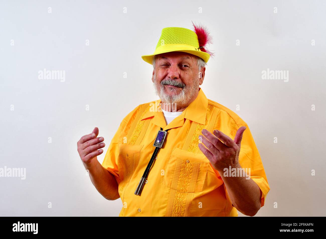 Senior male winking hi-res stock photography and images - Alamy