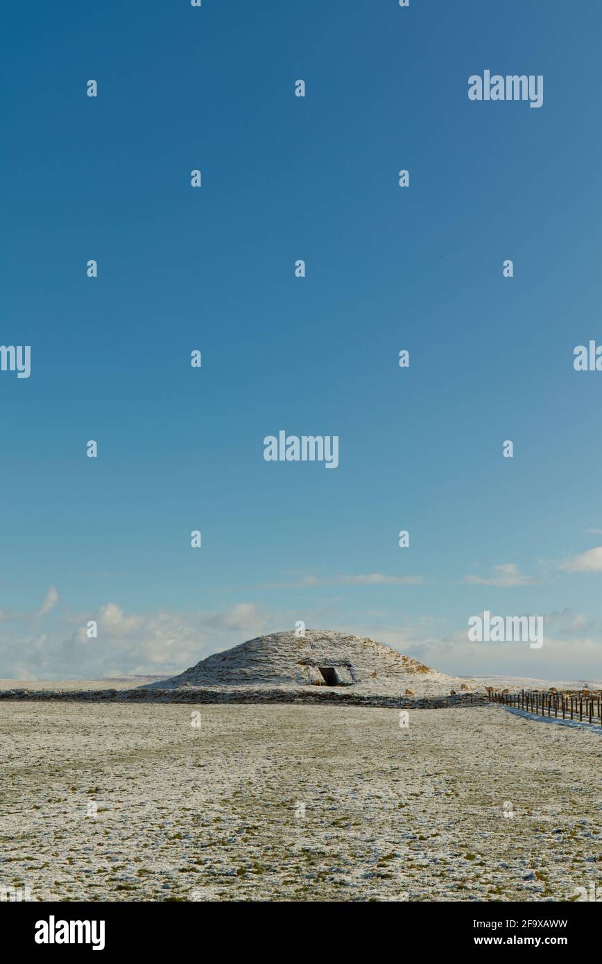 Maeshowe neolithic tomb, Orkney Islands Stock Photo