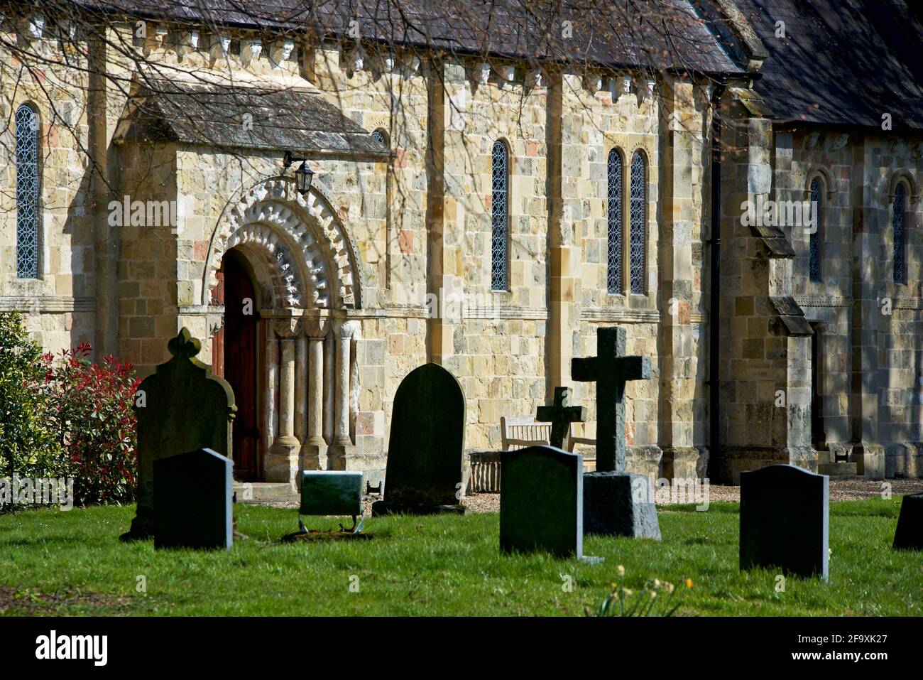 St Martin's Church in the village of Fangfoss, East Yorkshire, England UK Stock Photo