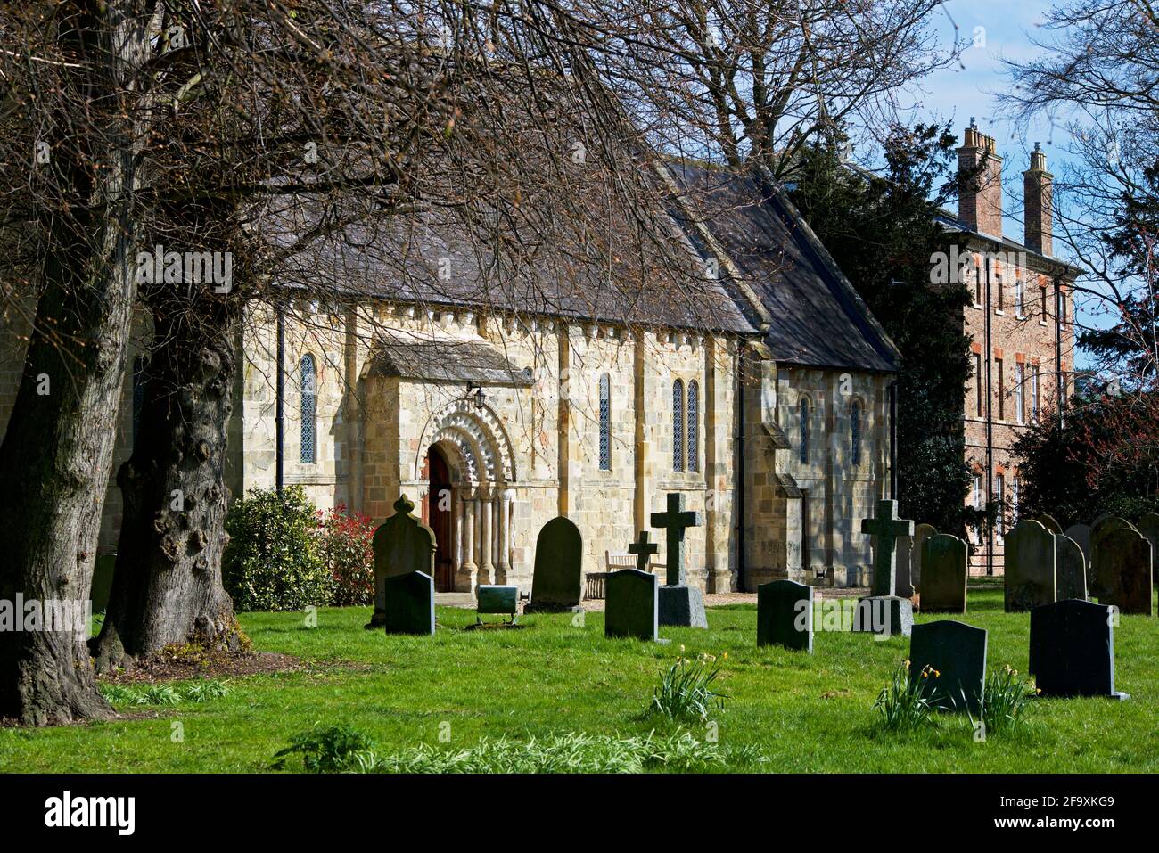 St Martin's Church in the village of Fangfoss, East Yorkshire, England UK Stock Photo