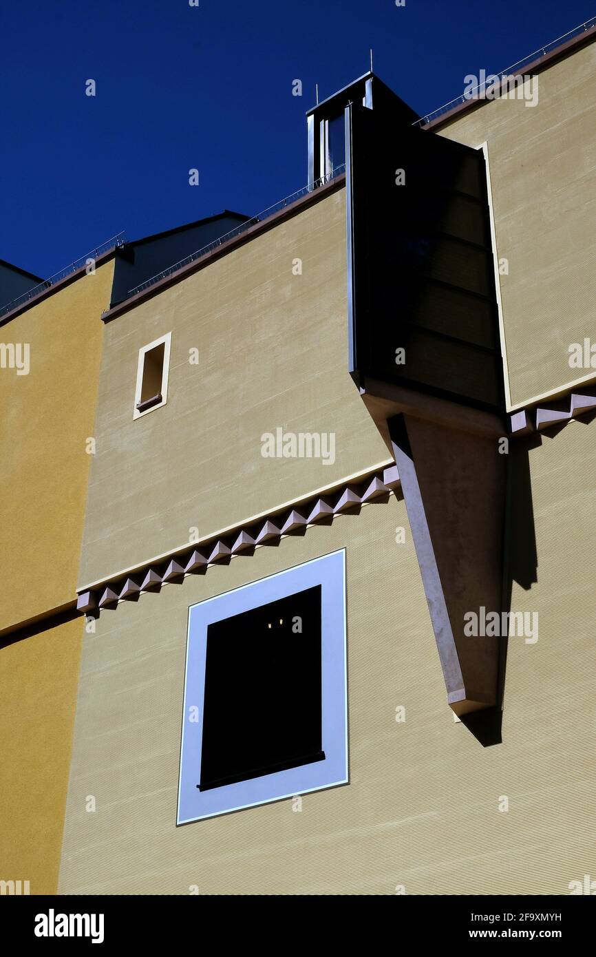 Vertical shot of a facade of a building Stock Photo - Alamy