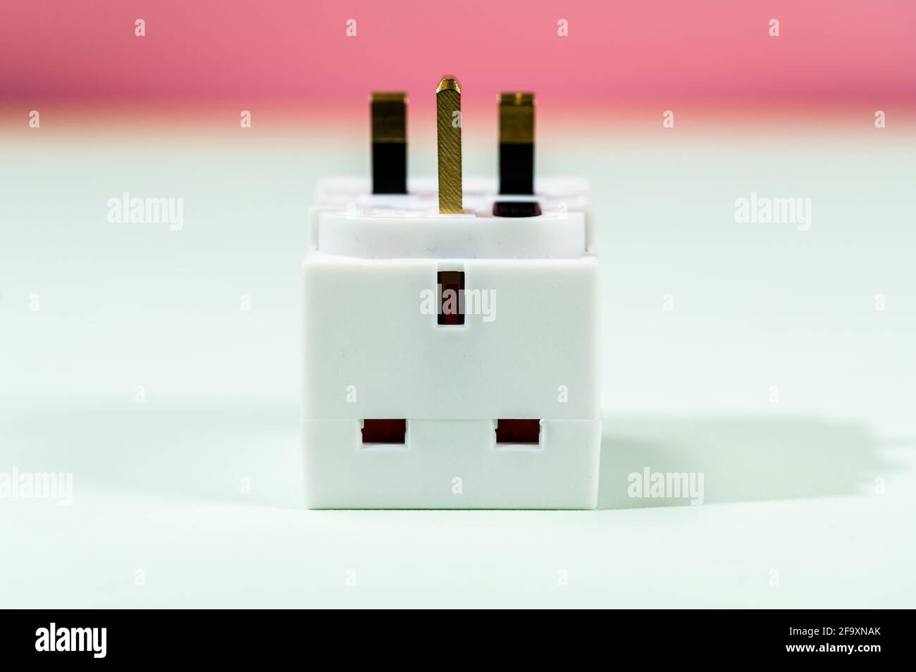 English power plug, louse up Stock Photo Alamy