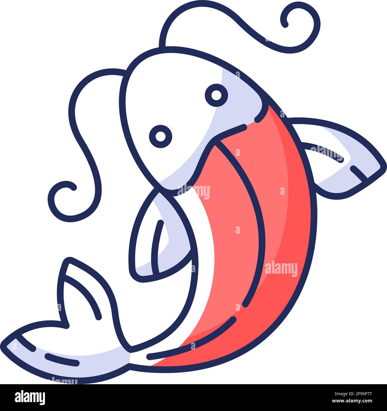 Koi fish RGB color icon Stock Vector Image & Art Alamy