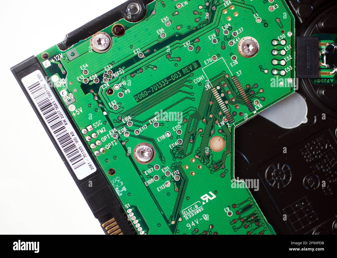 Circuit board in a hard drive from a PC Stock Photo - Alamy
