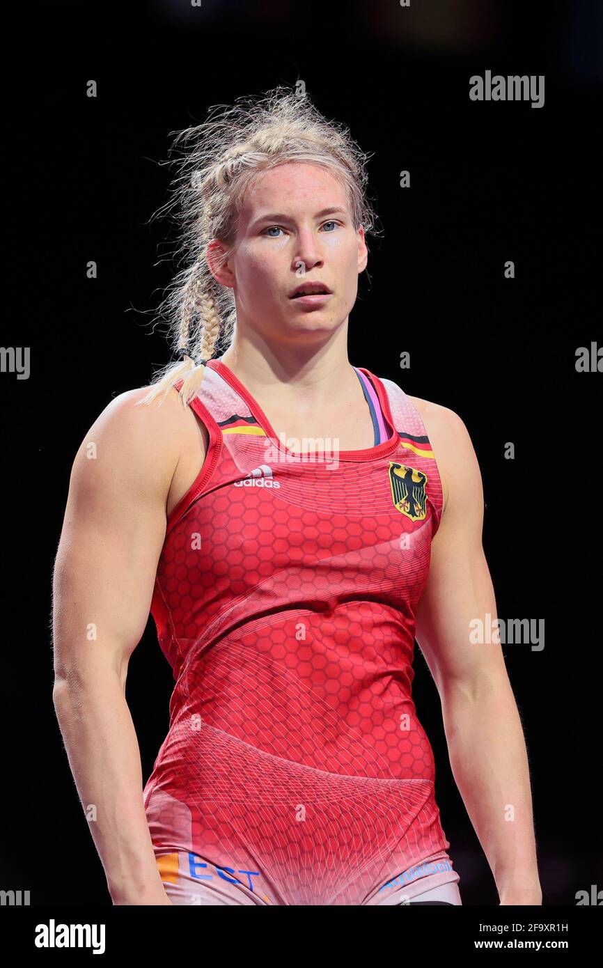 Warschau, Poland. 21st Apr, 2021. Wrestling/Freestyle European