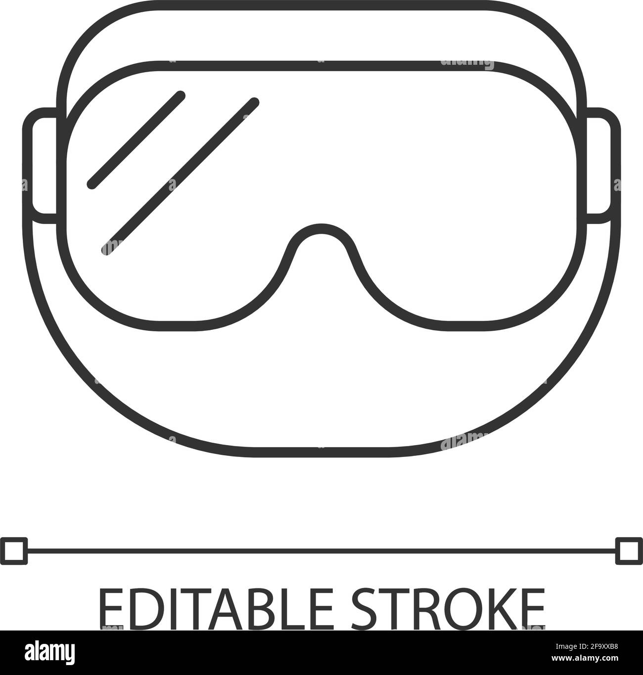 Medical goggles linear icon Stock Vector Image & Art Alamy
