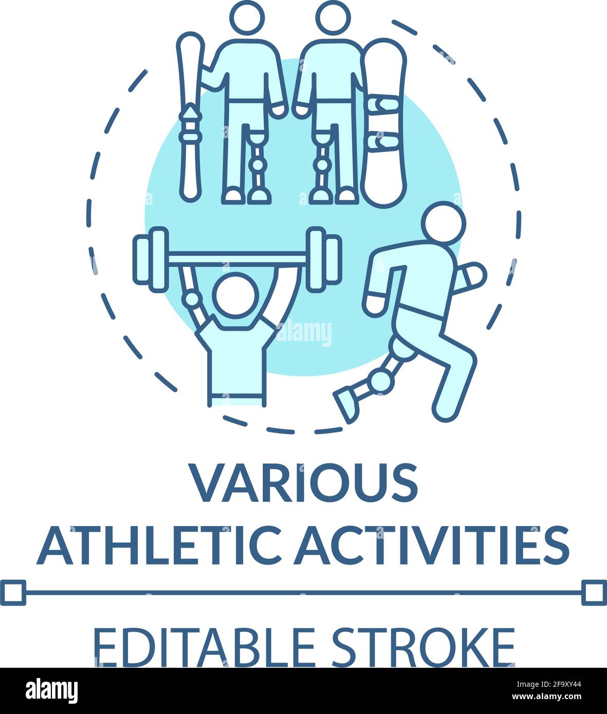Various athletic activities concept icon Stock Vector Image & Art - Alamy