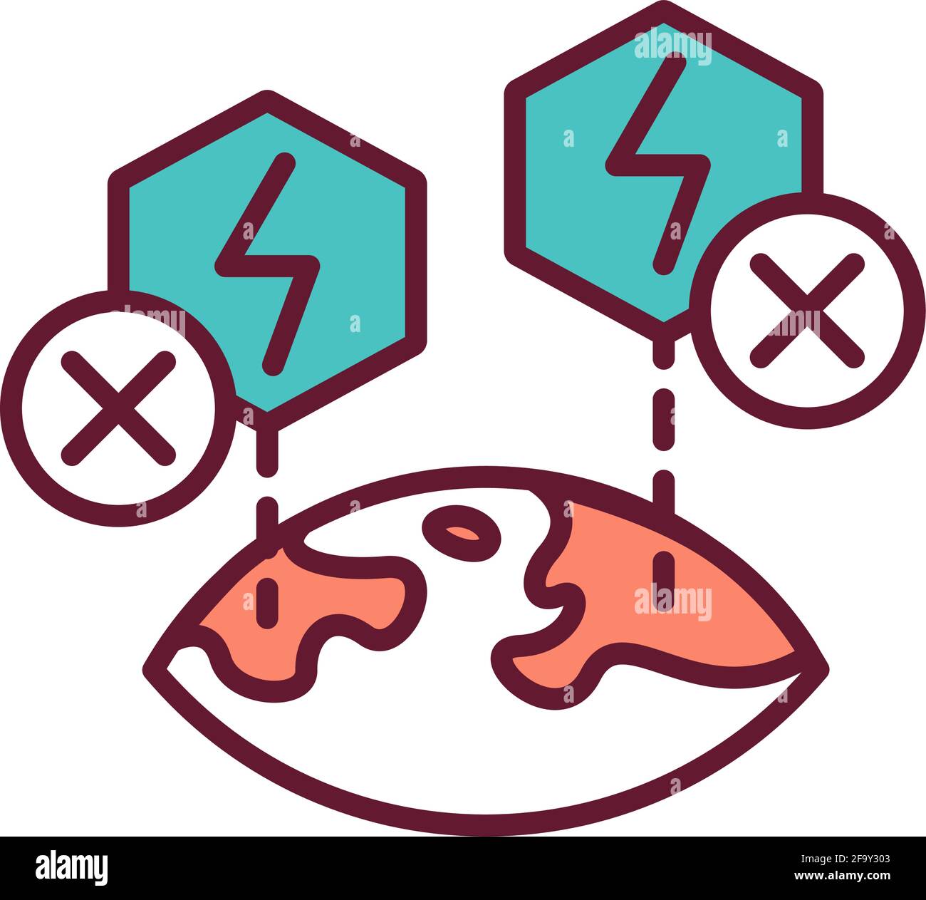 Unavailable energy RGB color icon Stock Vector Image & Art - Alamy