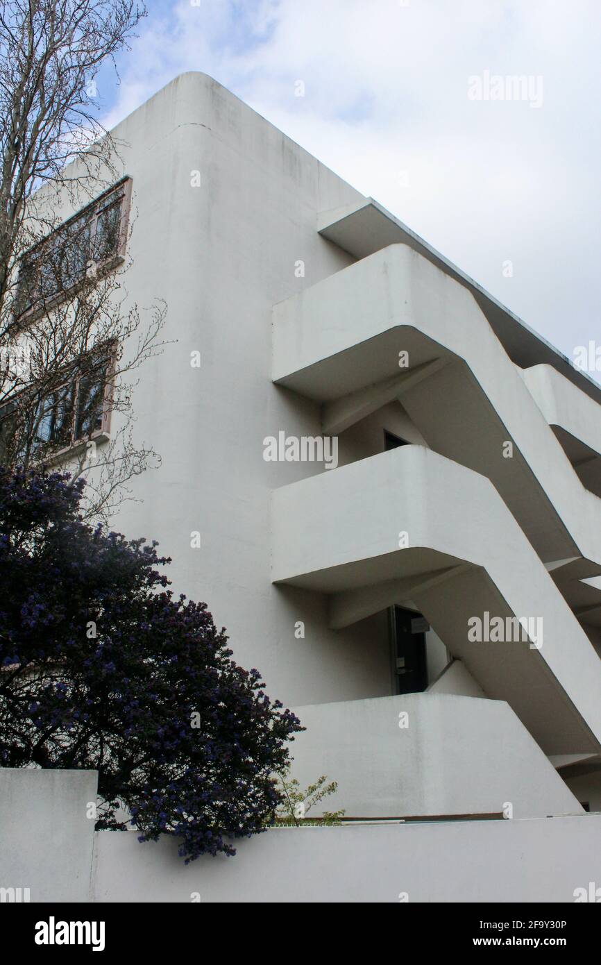 the isokon lawn road flats in belsize park north london inland uk Stock