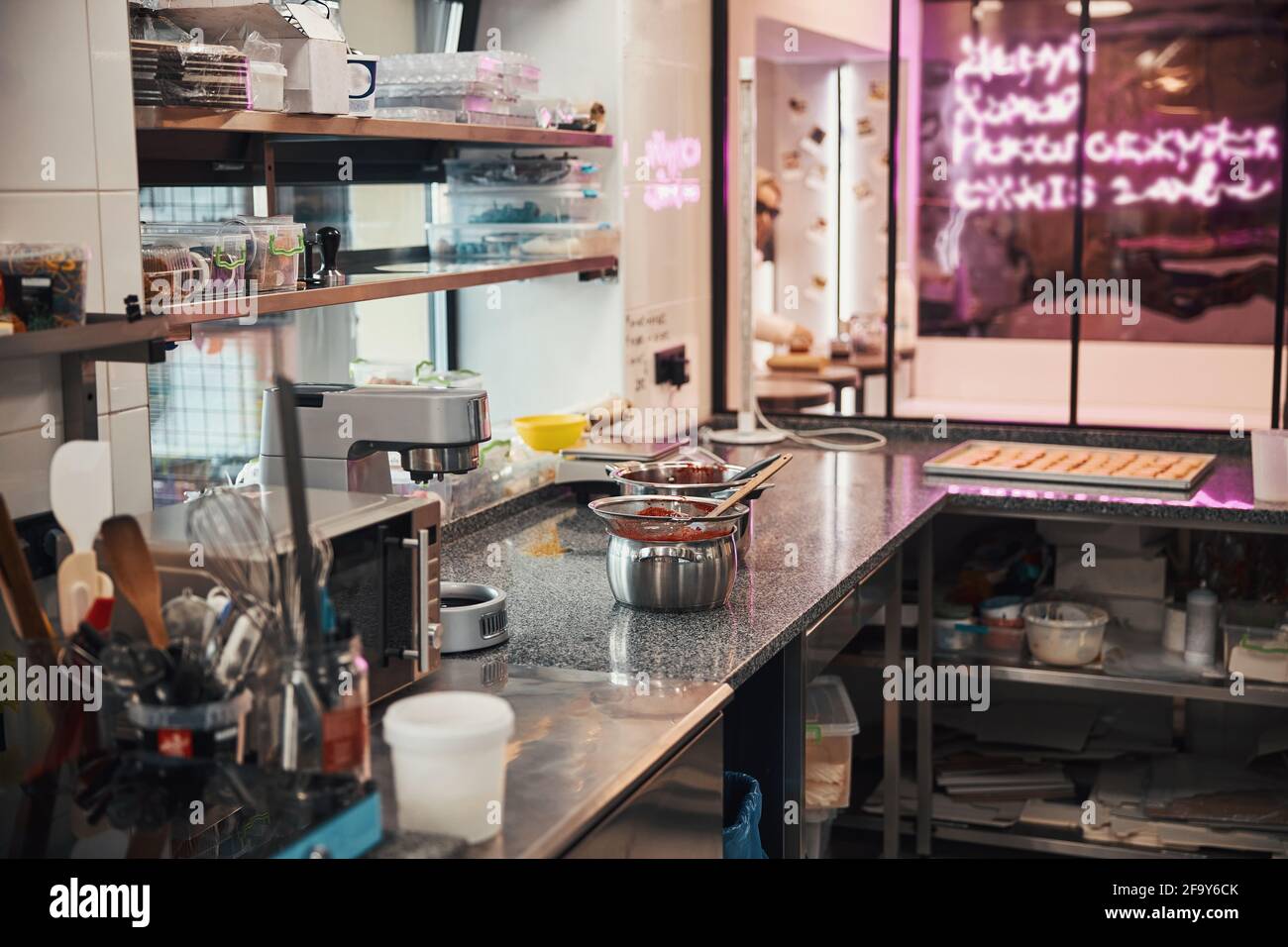 Neon Kitchen High Resolution Stock Photography And Images Alamy