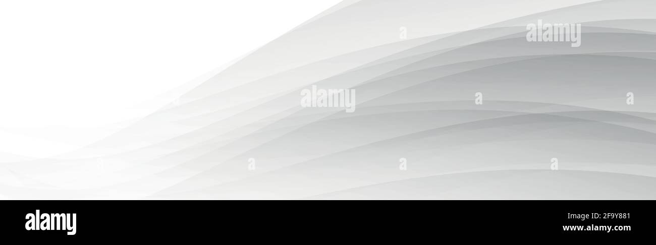 Abstract gray background with wavy lines - Vector illustration Stock ...